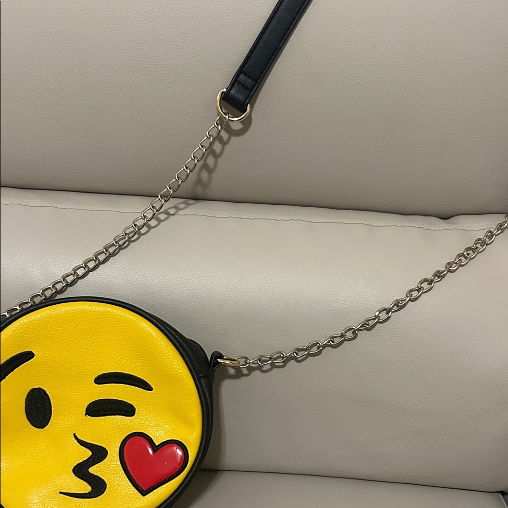 Olivia Miller Yellow Emoji Crossbody Bag - Picture 2 of 8